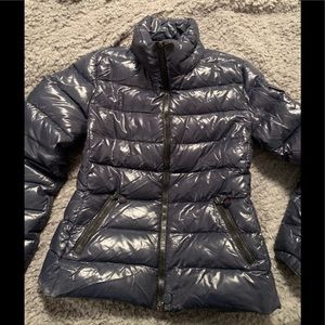 Moncler Metallic Blue Puffer Jacket